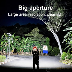 2025 New Outdoor Solar Lamp 35000000 LM LED Solar Light Outdoor Solar Light Emergency Camping Light Type-C Hanging Lantern