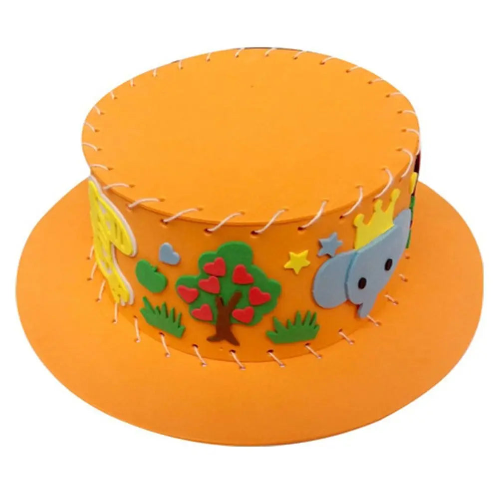 Olighat de couture fait à la main pour enfants, chapeau de dessin animé bricolage, casquette pour enfants, cadeau créatif pour tout-petits