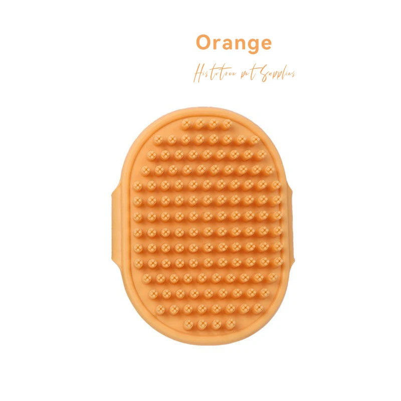 Peigne de Toilettage pour Chat et Chien, Brosse de Bain, pour Animaux de Compagnie, Perte, Énergie Apaisant, Poils en Caoutchouc, avec Poignée à Anneau Réglable
