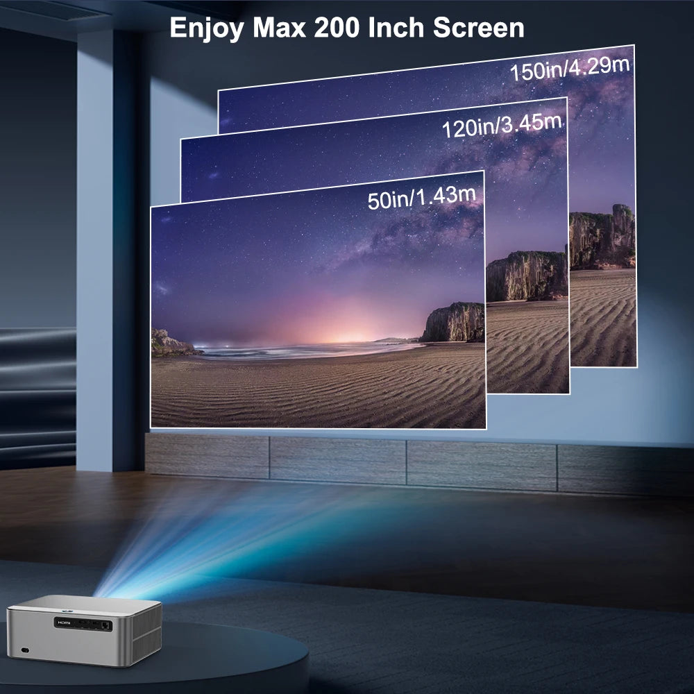 PROGAGA Full HD 1080P projecteur 4k PG610W Android WiFi mise au point automatique PG610 projecteur Portable PK DLP Home cinéma faisceau de film extérieur vidéo projecteur videoprojecteur 4k home cinéma
