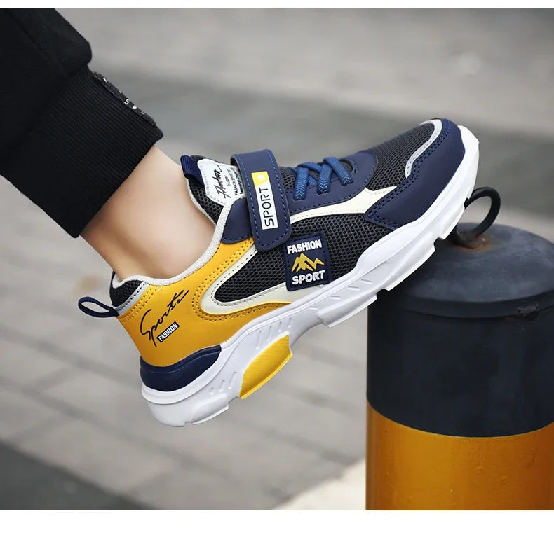 Chaussures pour enfants garçon baskets au printemps et en automne avec surface respirante antidérapante élève cuhk garçon garçon chaussures de mode