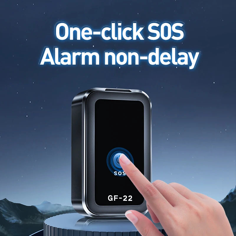 GF22 Car Tracker, Real-Time GPS Positioning Device, Anti-Loss, Accurate Locator, SOS Alarm Device