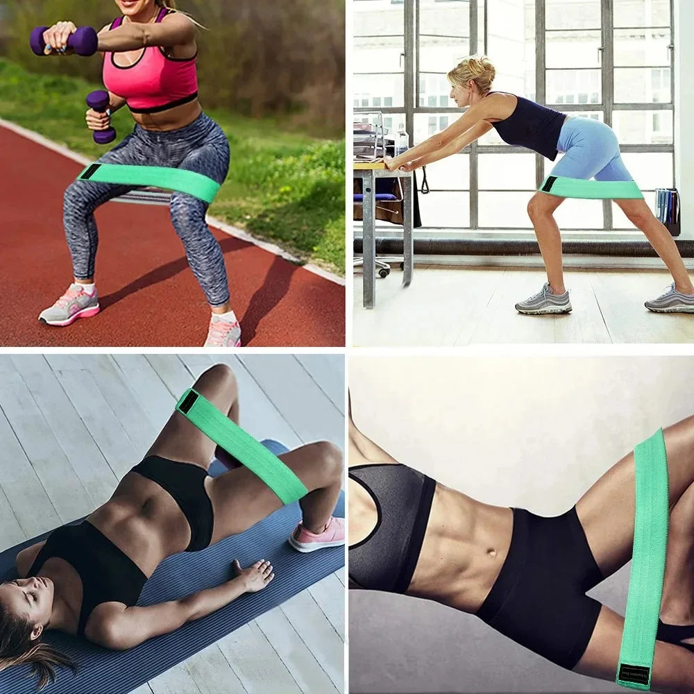 Bandes élastiques en tissu bandes de résistance de forme physique Yoga Pilates bandes d'extension de cercle de hanche boucles d'entraînement de gymnastique équipement d'entraînement de Yoga