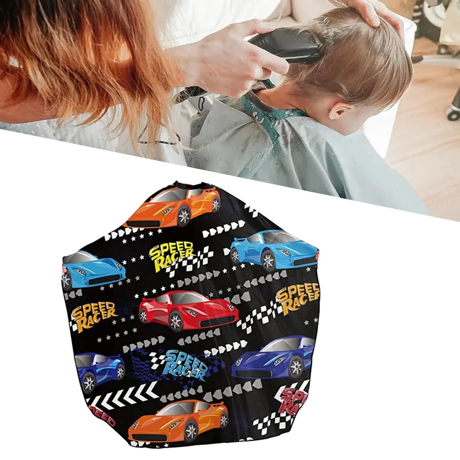 Manteau de salon de coiffure pour enfants, couches de coiffure professionnelles pour enfants, réutilisables et imperméables pour couper les cheveux, teinture pour cheveux, shampoing