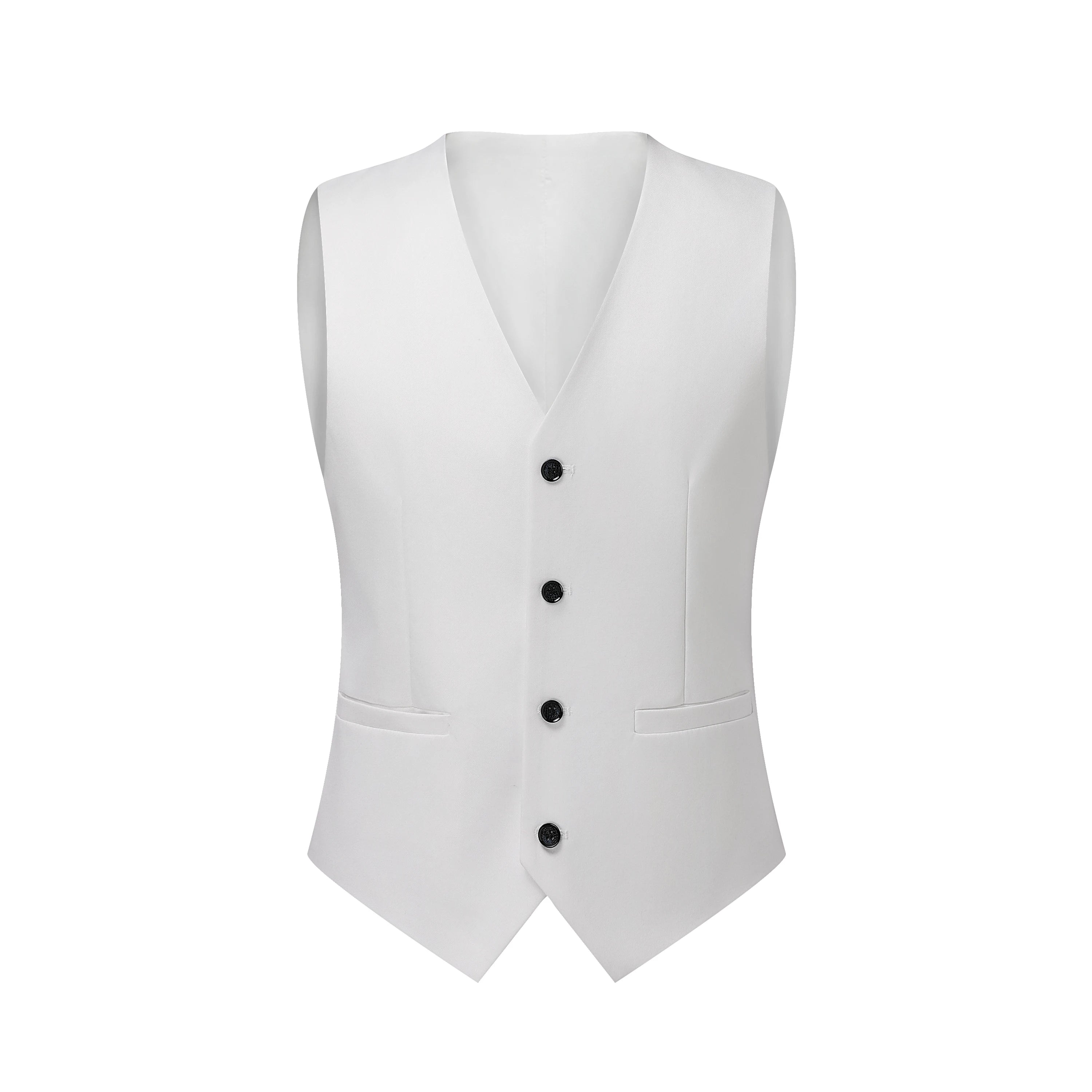 Costume blanc trois pièces pour hommes, Anti-rides, sans fer, costume formel d'affaires en fourrure antiadhésive, vêtements de travail sur le lieu de travail quatre saisons Dr