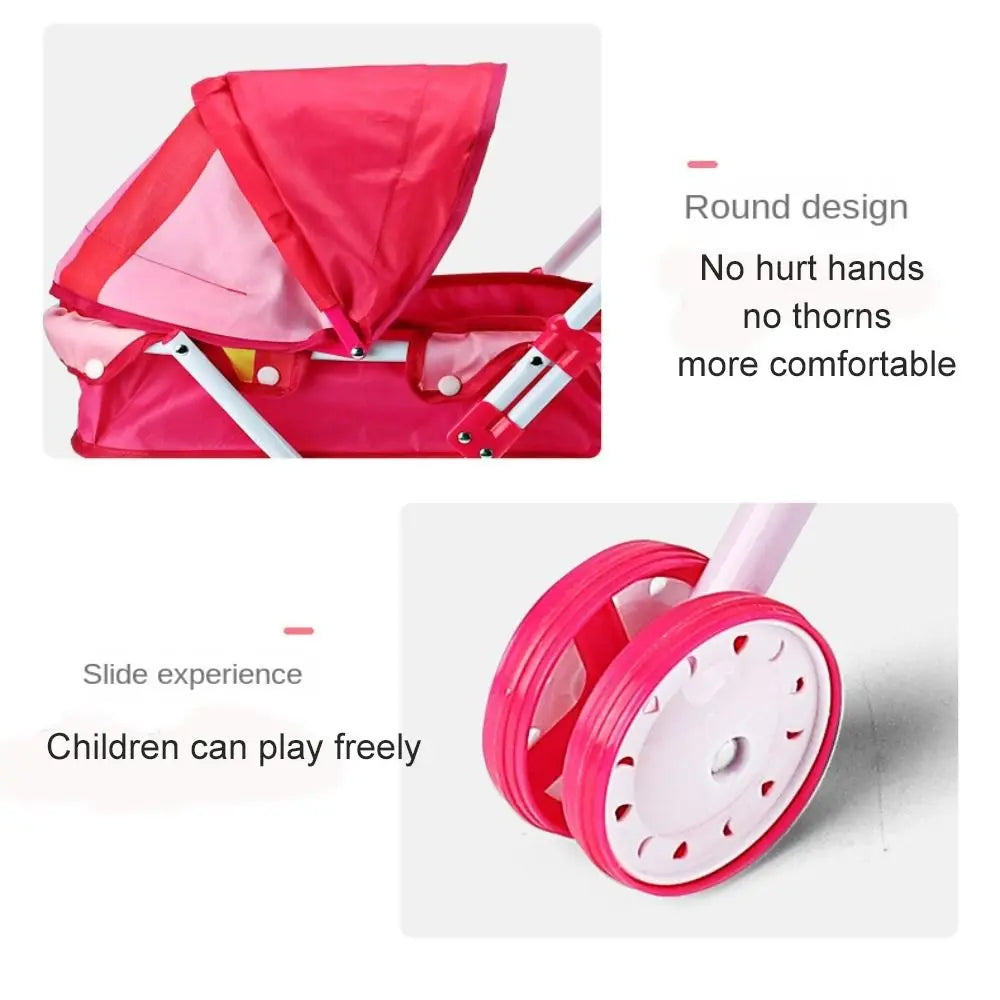 Poupées landau bébé poussette jouer jeu enfants maison accessoires meubles jouet semblant jouer jouet pour les tout-petits petites filles garçons enfants