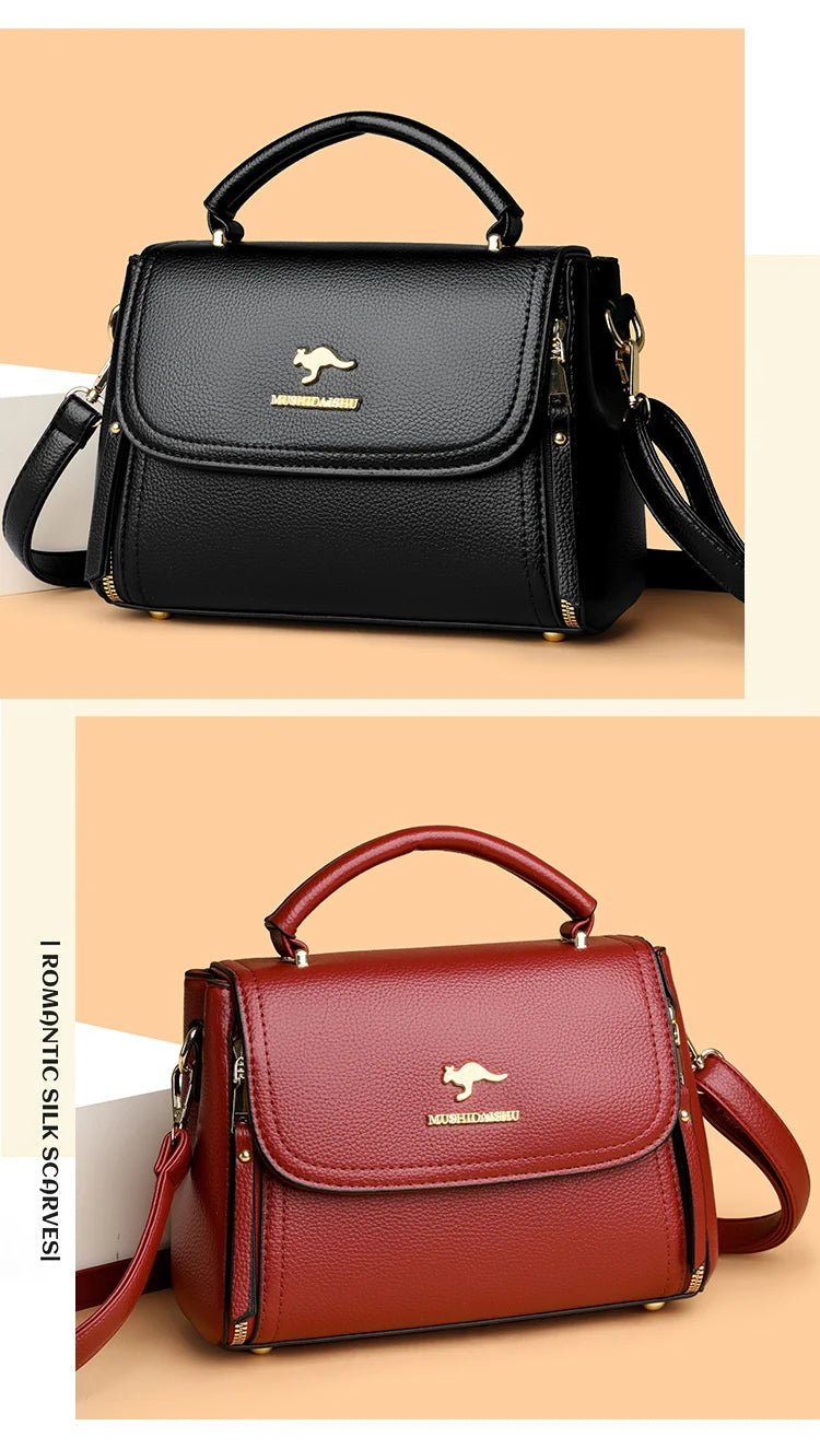 Women's soft leather top-handle bags, luxury design, insider messenger bags, high-quality handbags and purses, CommConsul Handbag 