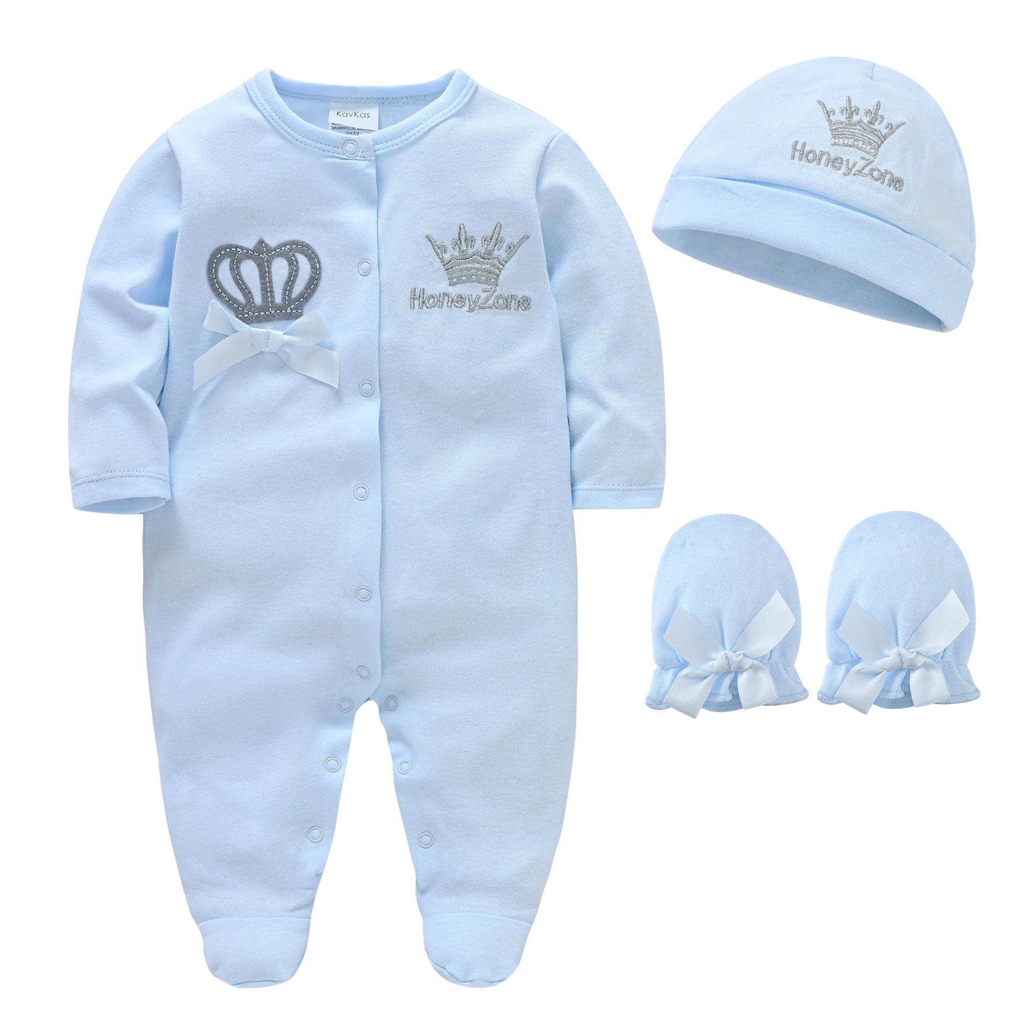 Ensemble de vêtements pour bébés filles de 0 à 9 mois, combinaison + chapeau + mitaines, barboteuse rose, 100% coton, vêtements doux pour enfants de 0 à 9 mois, 4 pièces/ensemble