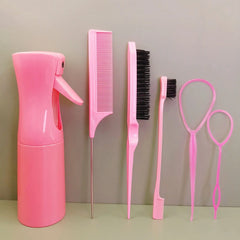 Coiffure enfant en bas âge boucle Topsy Rat queue de poney outils tresse bord brosse ensemble peigne pulvérisateur bouteille accessoires de coiffure enfants filles