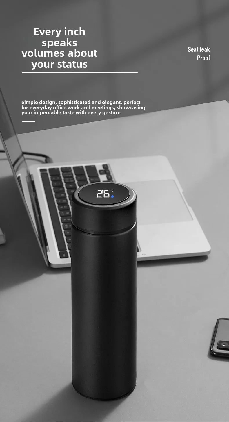 Tasse Thermos intelligente en acier inoxydable 316, affichage de la température, contrôle tactile, bouteille d'eau isolée, séparation du thé, cadeau de noël