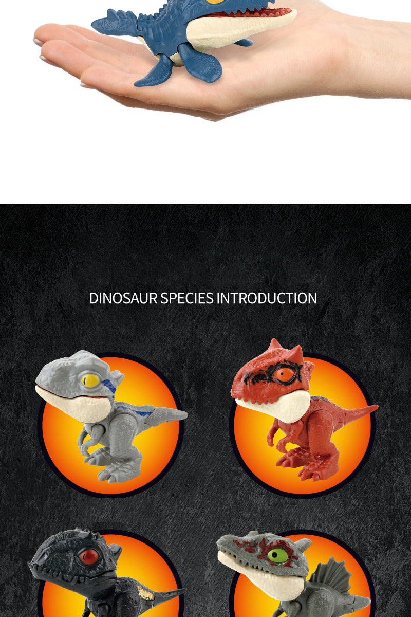 Jouets de dinosaure à doigt pour enfants, Mini modèle d'animaux de tyrannosaure créatifs et amusants, jouet d'interaction pour enfants, cadeaux