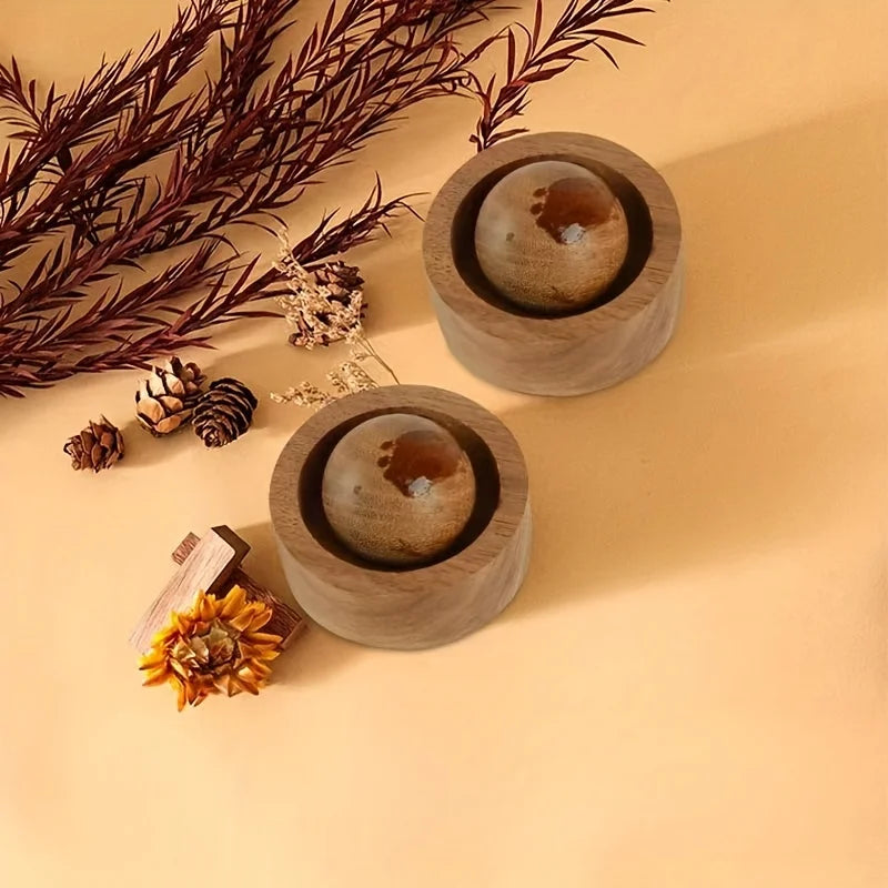 Diffuseur d'huiles essentielles de voiture en bois, ensemble rond d'huiles essentielles d'aromathérapie en bois pour maison, bureau, chambre à coucher, voiture