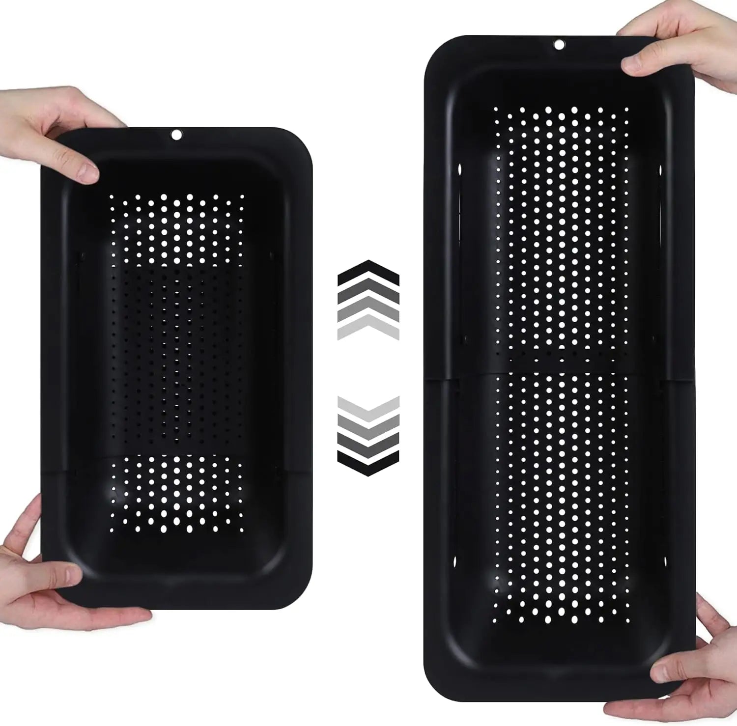 Passoire extensible pour évier, panier de lavage, égouttoir, vaisselle sèche, légumes, pâtes, ustensile de cuisine, outil essentiel pour la maison, gris