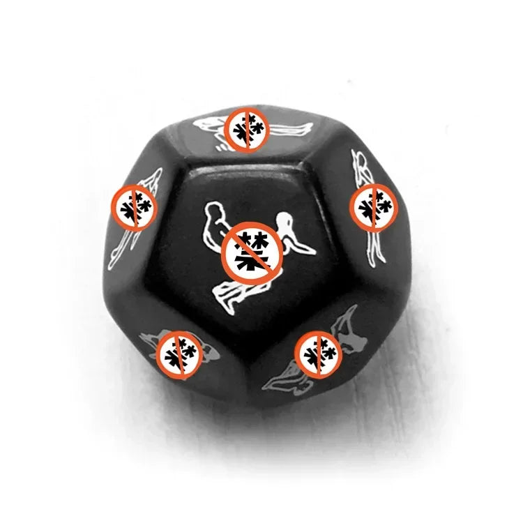 Sex toys for couples, 12 sides, fun sex dice, adult game, erotic love, sexy pose, foreplay, lovers, humor game, romantic party toy