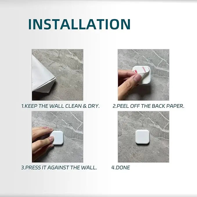 Self-adhesive silicone door handle bumper, silent door stop, shock protection, wall protection, home improvement