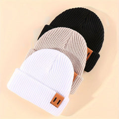 1/2/3 pièces tricoté hiver bébé chapeaux pour enfants garder nouveau-né infantile bonnets pour garçons filles bébé accessoires nouveau-né