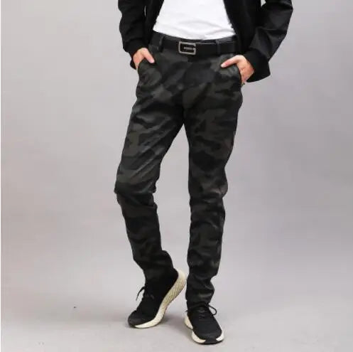 Pantalon en cuir PU pour hommes, Slim, à la mode, rouge, bleu, noir, gris, blanc, nouvelle collection 2024