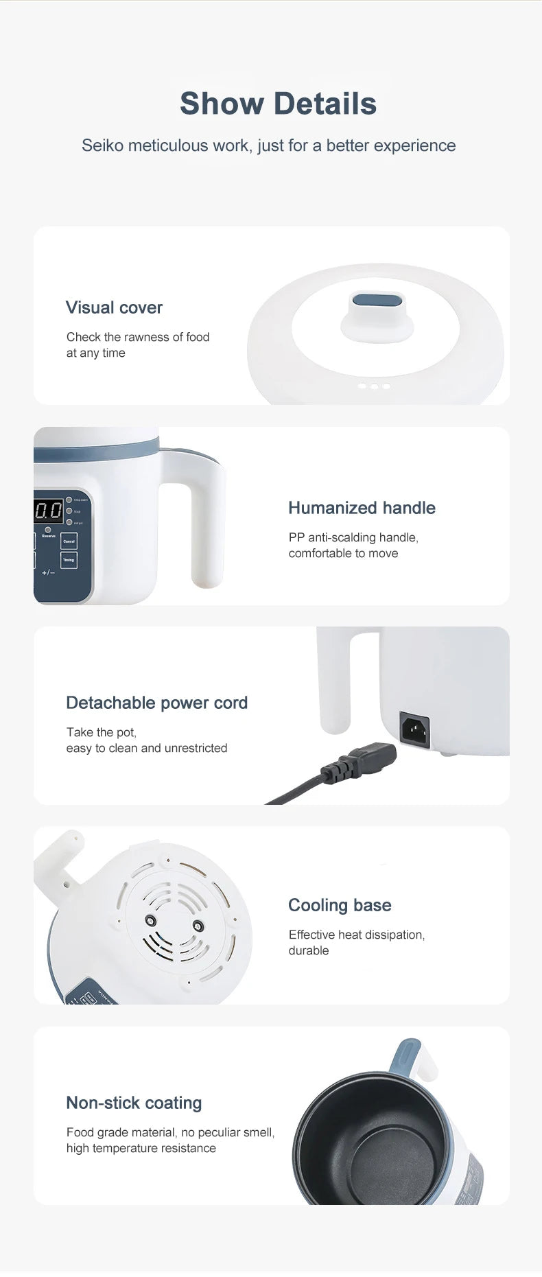 Cuiseur à riz électrique multicuiseur Pot multifonction Mini marmite poêle soupe appareils ménagers pour les Pots de cuisine offres 1-2 personnes