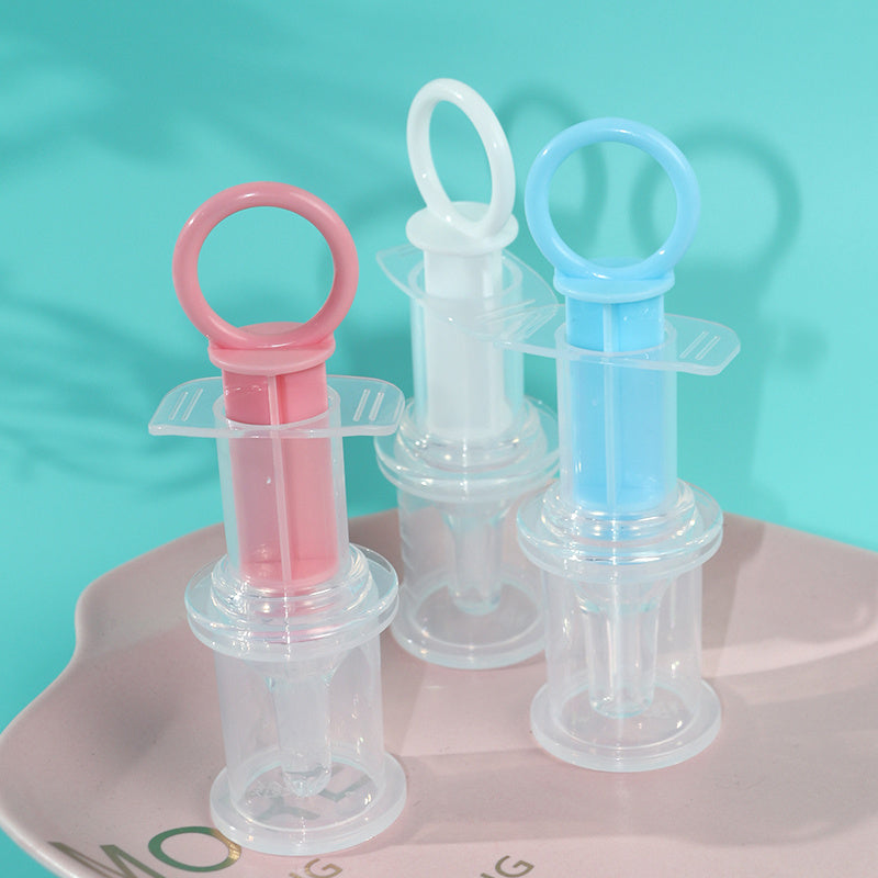 Mangeoire à sucette pour bébé, distributeur de médicaments liquides pour bébé, mangeoire à aiguilles en Silicone Anti-étouffement, mangeoire à eau, avec tasse de mesure de 20ml