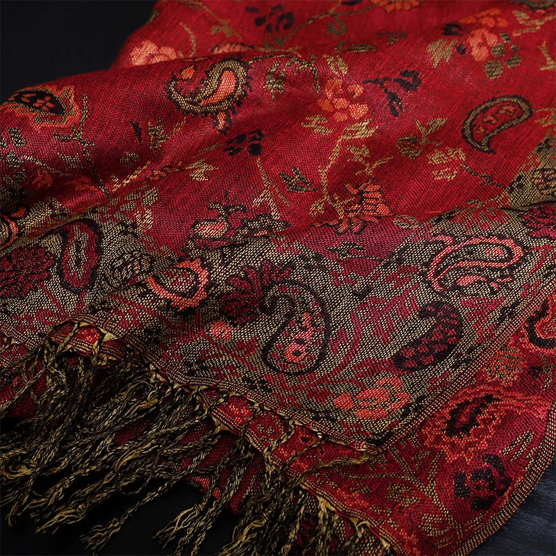 Foulard Paisley impressions Design Hijabs Pour Femme Cachemire Pashmina Chale Dame enveloppe Chaud Hiver Foulards Femme