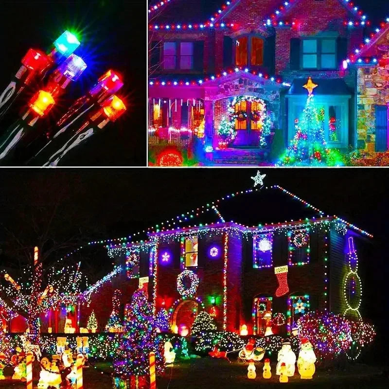 Guirlande solaire d'extérieur étanche, 8 modes, pour la maison, les jardins, fête de mariage, décorations d'arbre en plein air