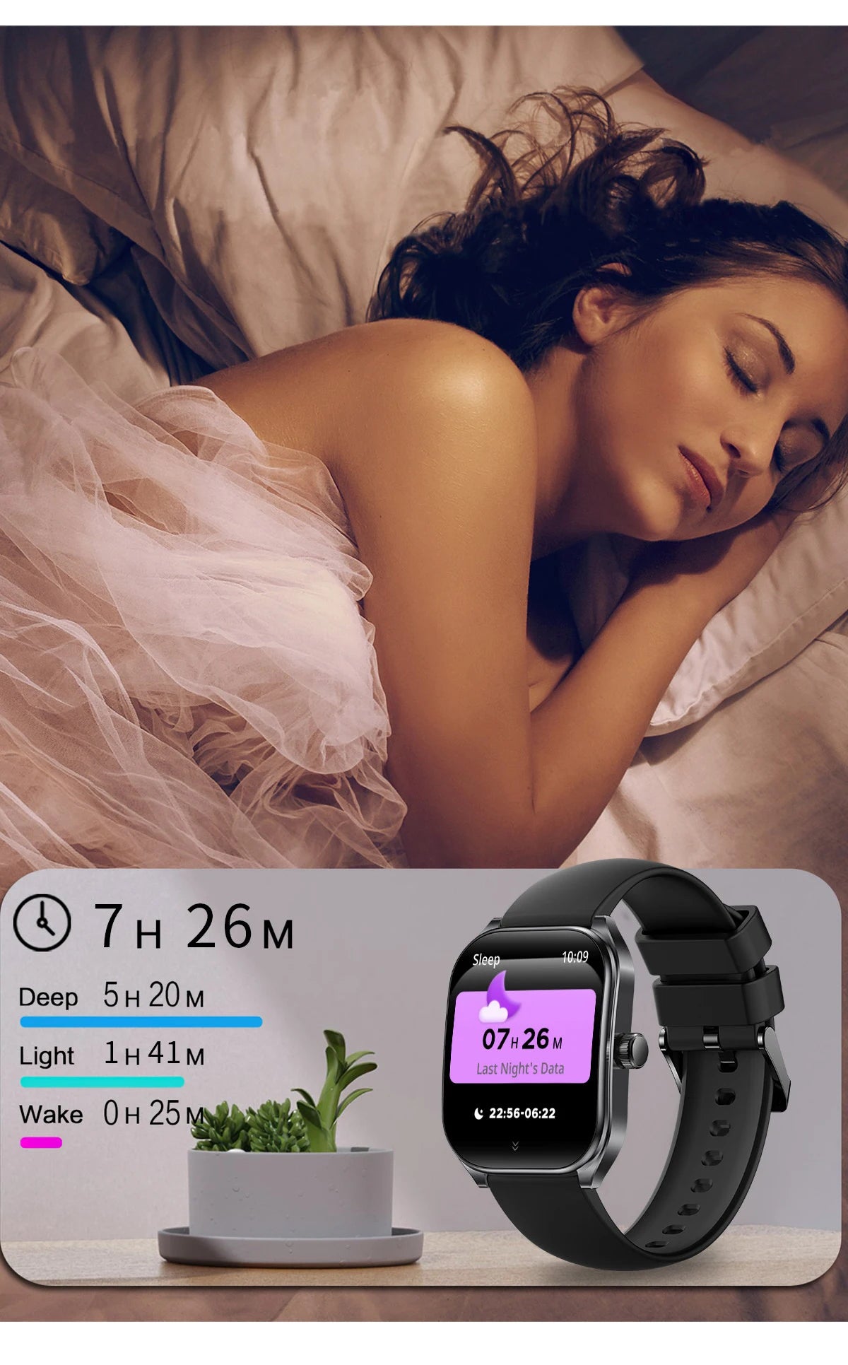 Montre intelligente 2.01 ''AMOLED écran incurvé IP68 étanche Bluetooth 5.3 appel AI Vioce Assistant Fitness Smartwatch pour hommes
