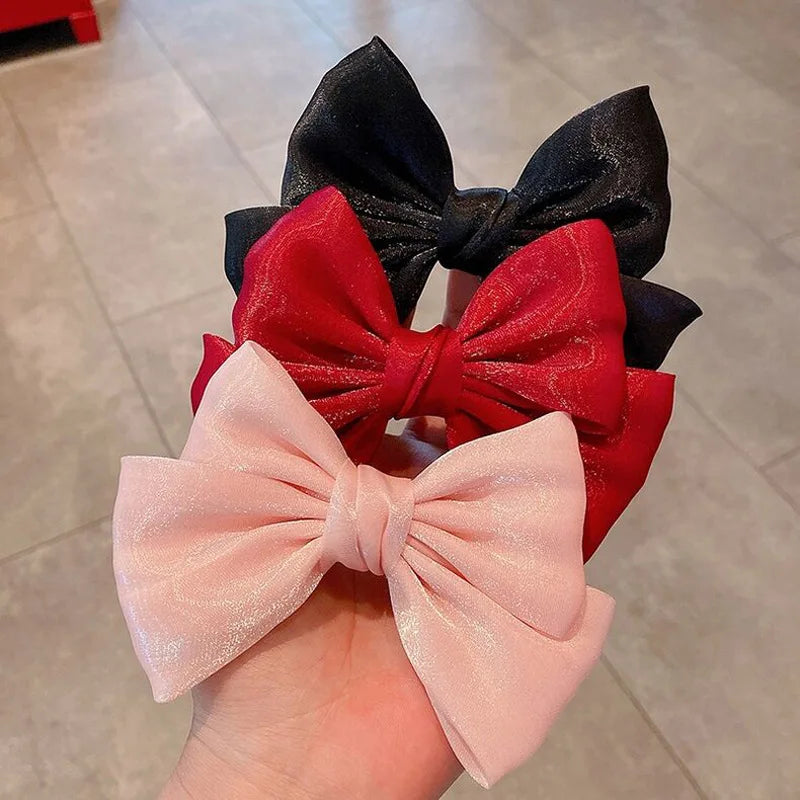 Enfants arc épingle à cheveux noir rouge rose princesse pinces à cheveux filles enfants cheveux accessoires coréen mode pinces à cheveux chaude