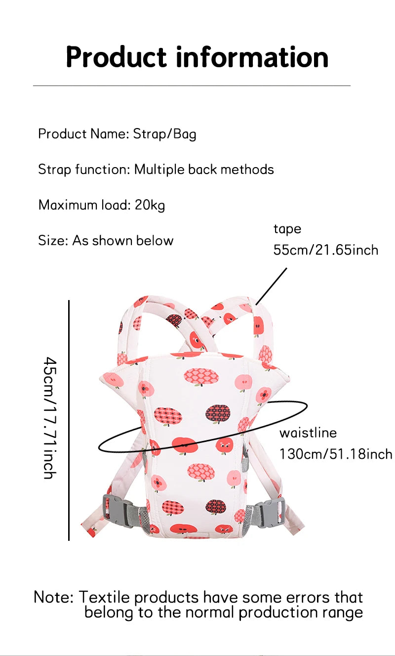 Porte-bébé ergonomique de 0 à 36 mois, léger et permettant d'économiser du travail, tabouret de taille multifonctionnel et respirant
