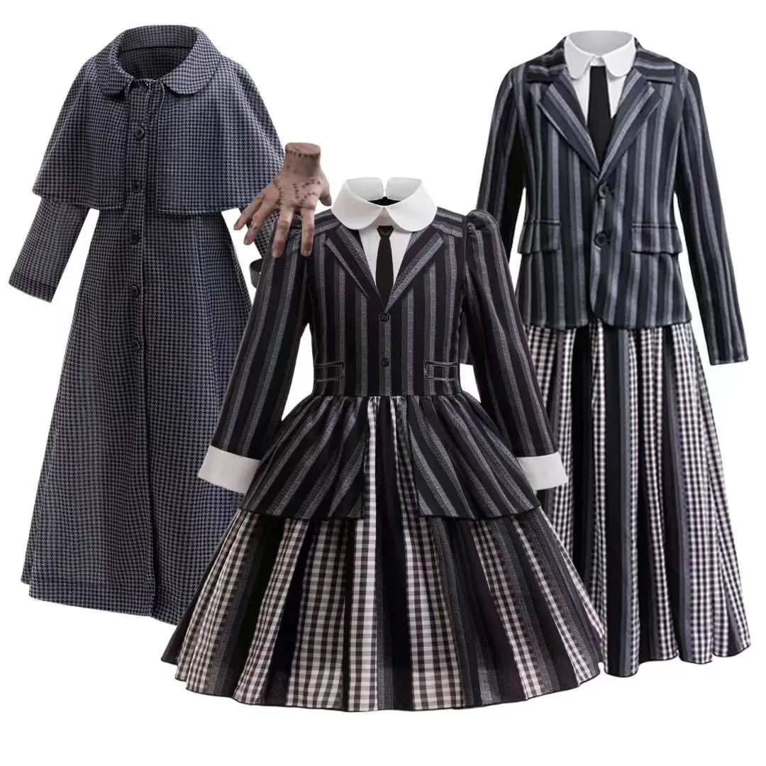 Robe de princesse pour filles, uniforme d'université élégant, costume de cosplay d'halloween pour filles de 4 à 12 ans, robe de bal de remise de diplôme, robes de fête pour filles