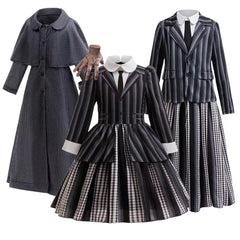 Robe de princesse pour filles, uniforme d'université élégant, costume de cosplay d'halloween pour filles de 4 à 12 ans, robe de bal de remise de diplôme, robes de fête pour filles