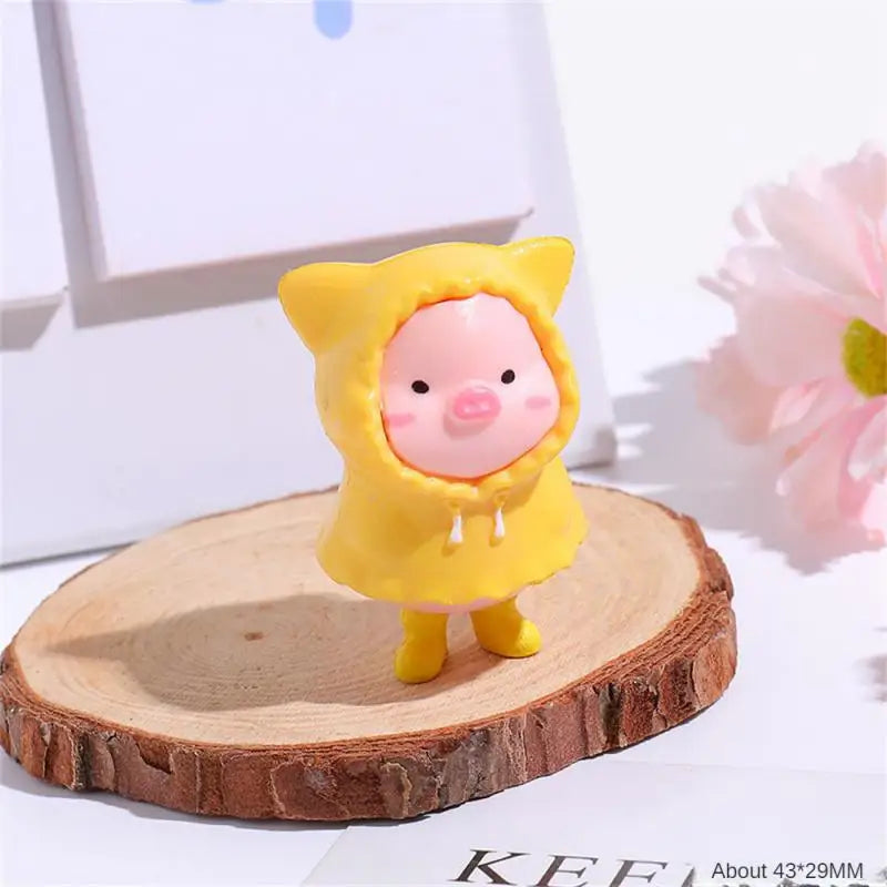 Figurine de overrose de dessin animé mignon, mini figurine, statue de overen résine, jouet de collection, décoration de jardin nickel é, 1 pièce