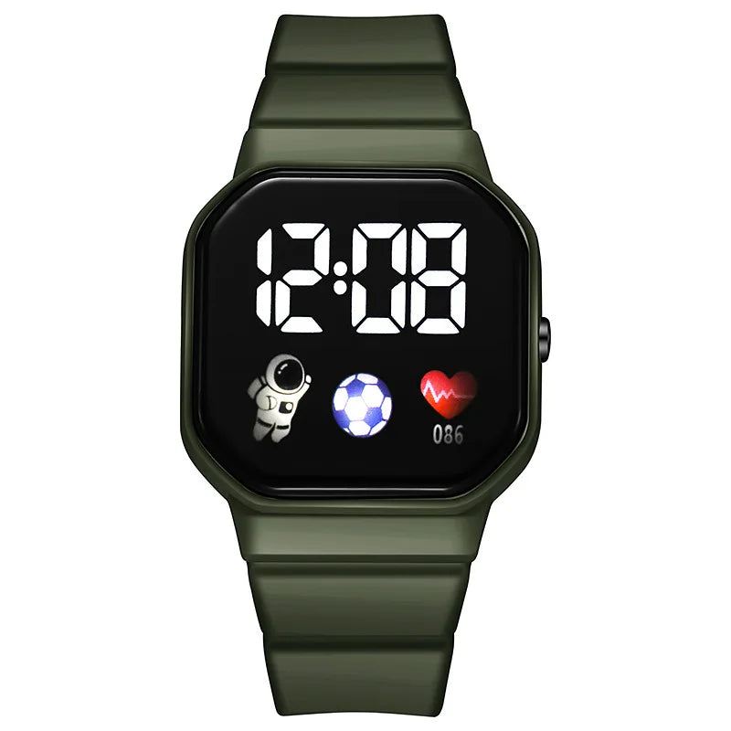 Montre de Sport pour enfants, numérique, Spaceman, bracelet en Silicone, étanche, électronique, cadeaux pour garçons et filles