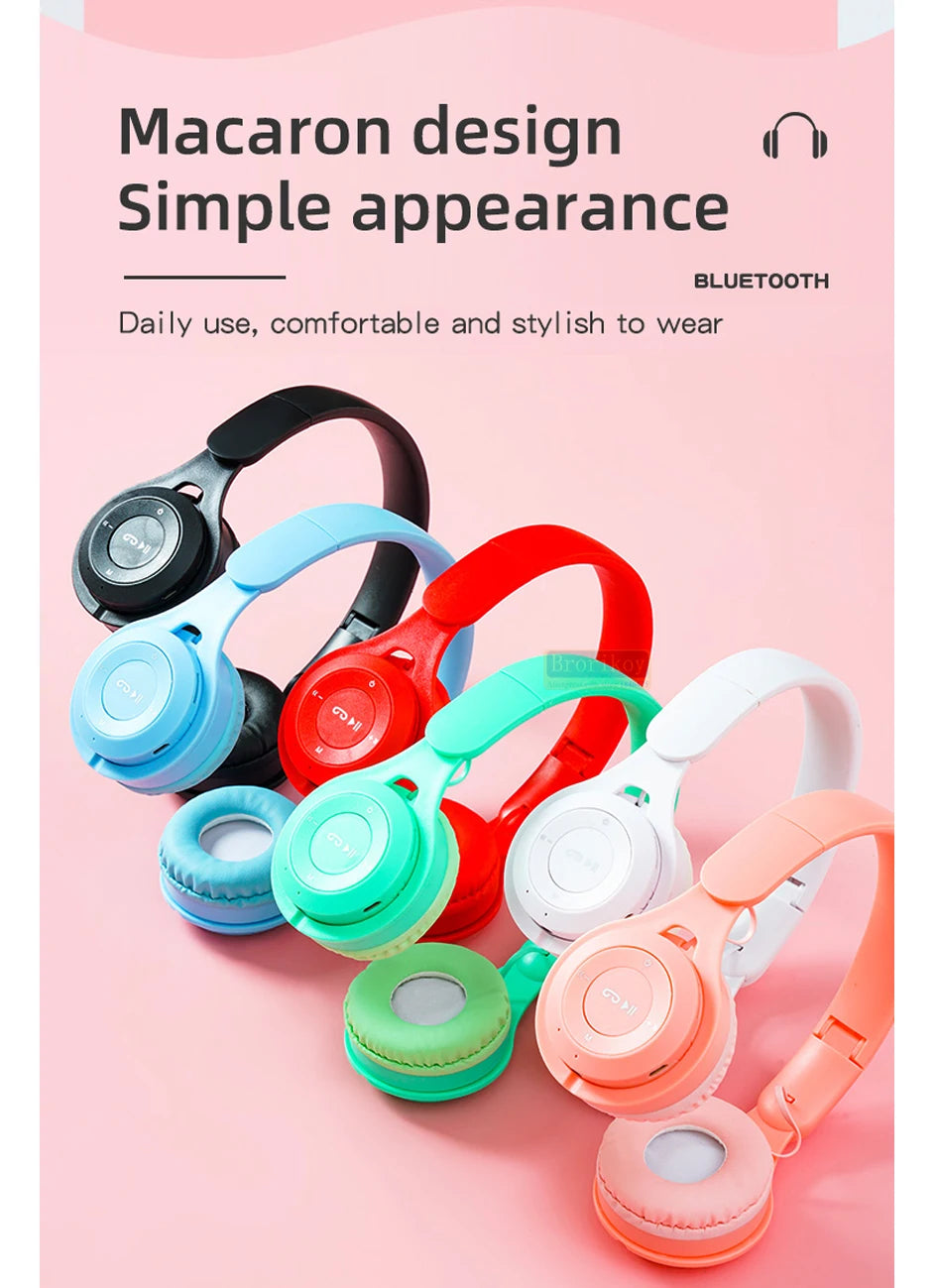 Casque Bluetooth 5.0 casque Bluetooth pliant sans fil sport écouteur casques de jeu sur-oreille casque pour Android ios