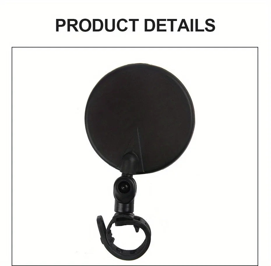 Side mirror for motorcycles, for safety view, turning left and right, Mini adjustable rearview mirror for cars