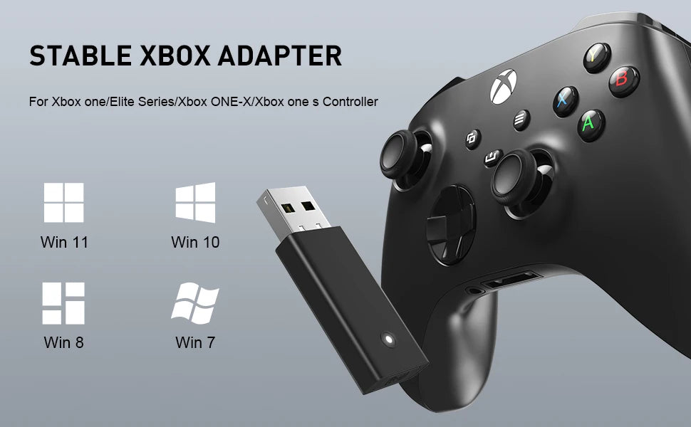Adaptateur récepteur USB sans fil d'origine pour Xbox One 2e génération pour Xbox One 2e Xbox One 1er pour système Windows 10, PC portable