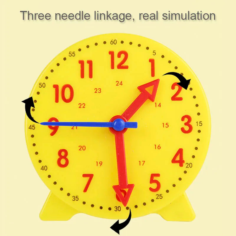 Horloge Montessori pour enfants, jouets éducatifs, heure, Minute, seconde Cognition, Puzzle assorti, outils pédagogiques précoces pour enfants d'âge préscolaire