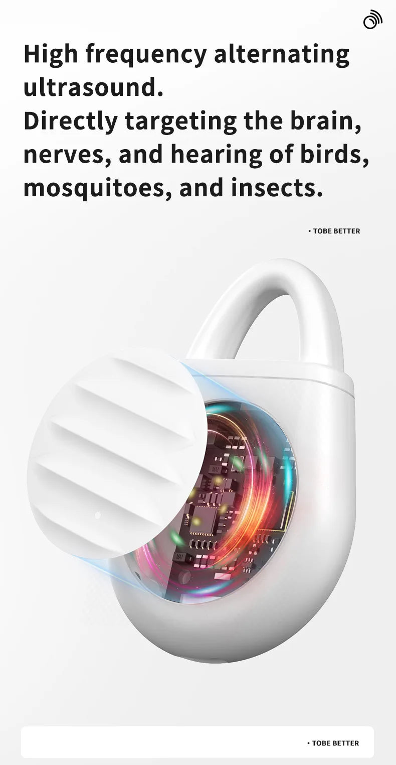 Répulsif ultrasonique pour tiques et puces, Rechargeable, Anti-moustiques, Parasite, outils de Protection pour personnes, chats, chiens, utilisation en extérieur et en intérieur, nouveau