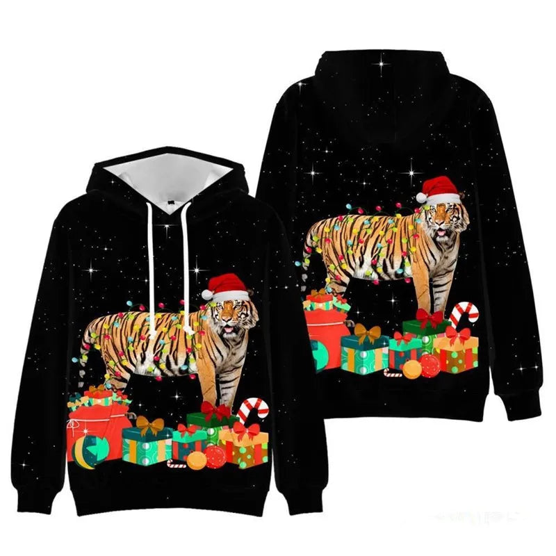 Pull de noël moche unisexe pour hommes et femmes, pull de vacances, elfe du père noël, drôle, amoureux de la personnalité, vêtements d'automne et d'hiver, 2026