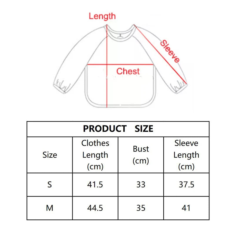 Bavoirs imperméables pour nouveau-né, bavoir blouse de peinture pour enfants à manches longues pour garçons et filles, tablier d'alimentation facile à nettoyer, articles pour bébé