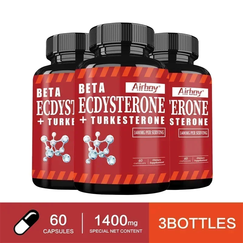 Suppléments Beta Ecdysterone et Turkesterone – Améliore l'endurance des exercices, augmente la masse musculaire et la masse musculaire magre