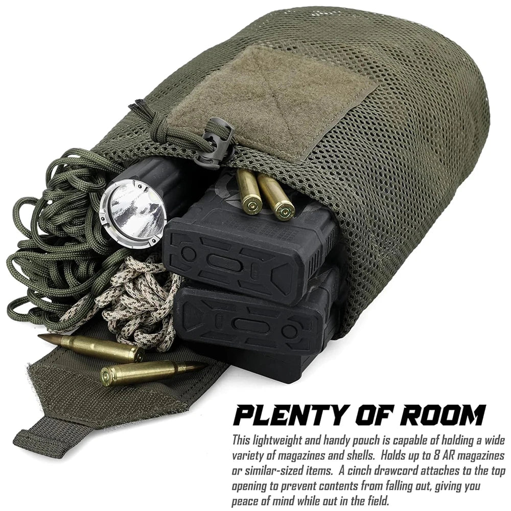 Pochette de décharge pliable Molle, sac de taille de recyclage, sacs utilitaires de chasse pour Sport de plein air, accessoire d'outil EDC, sac de récupération pliable
