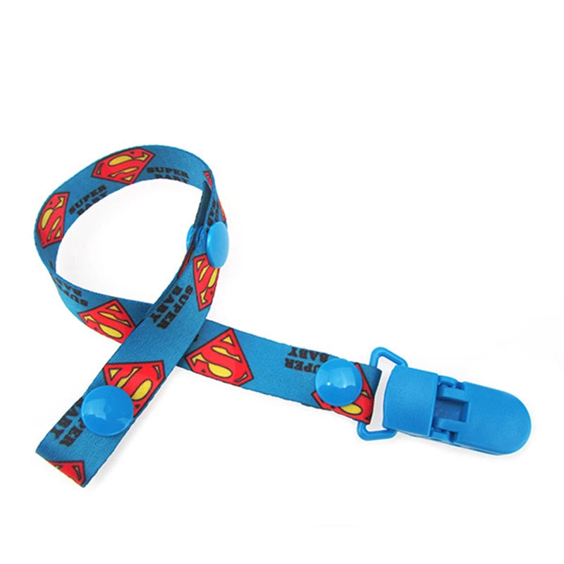 1pc bébé sucette Clips chaîne matériau confortable mignon factice pince titulaire mamelons enfants dessin animé attache-sucette attache-sucette