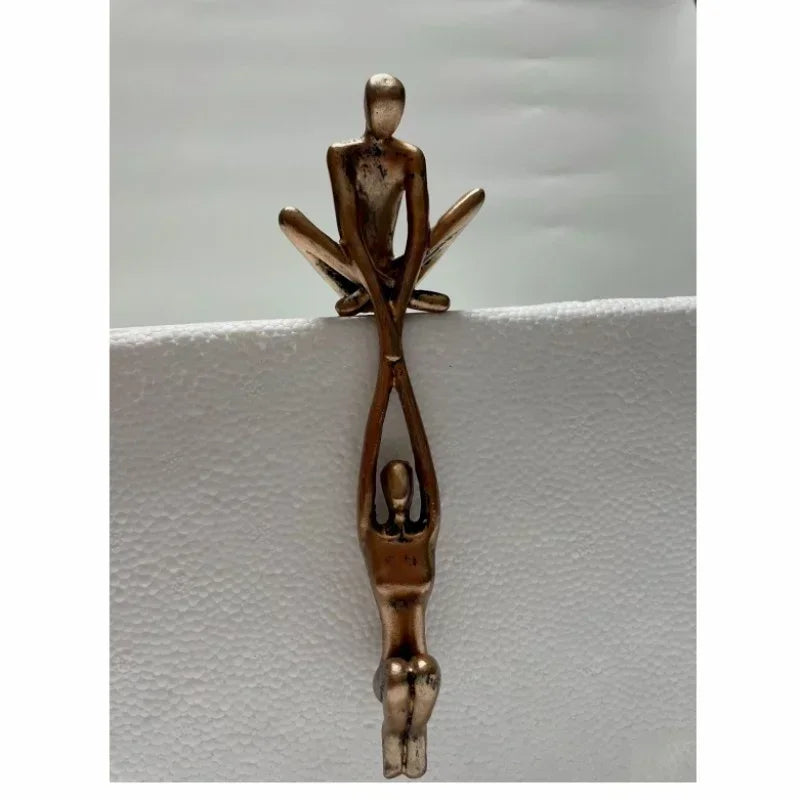 Man Lifting Woman Figurine Art Statue Lover Sculpture Ornament Home Office Decor Dancing Couple Sculpture Art Creative Artwork