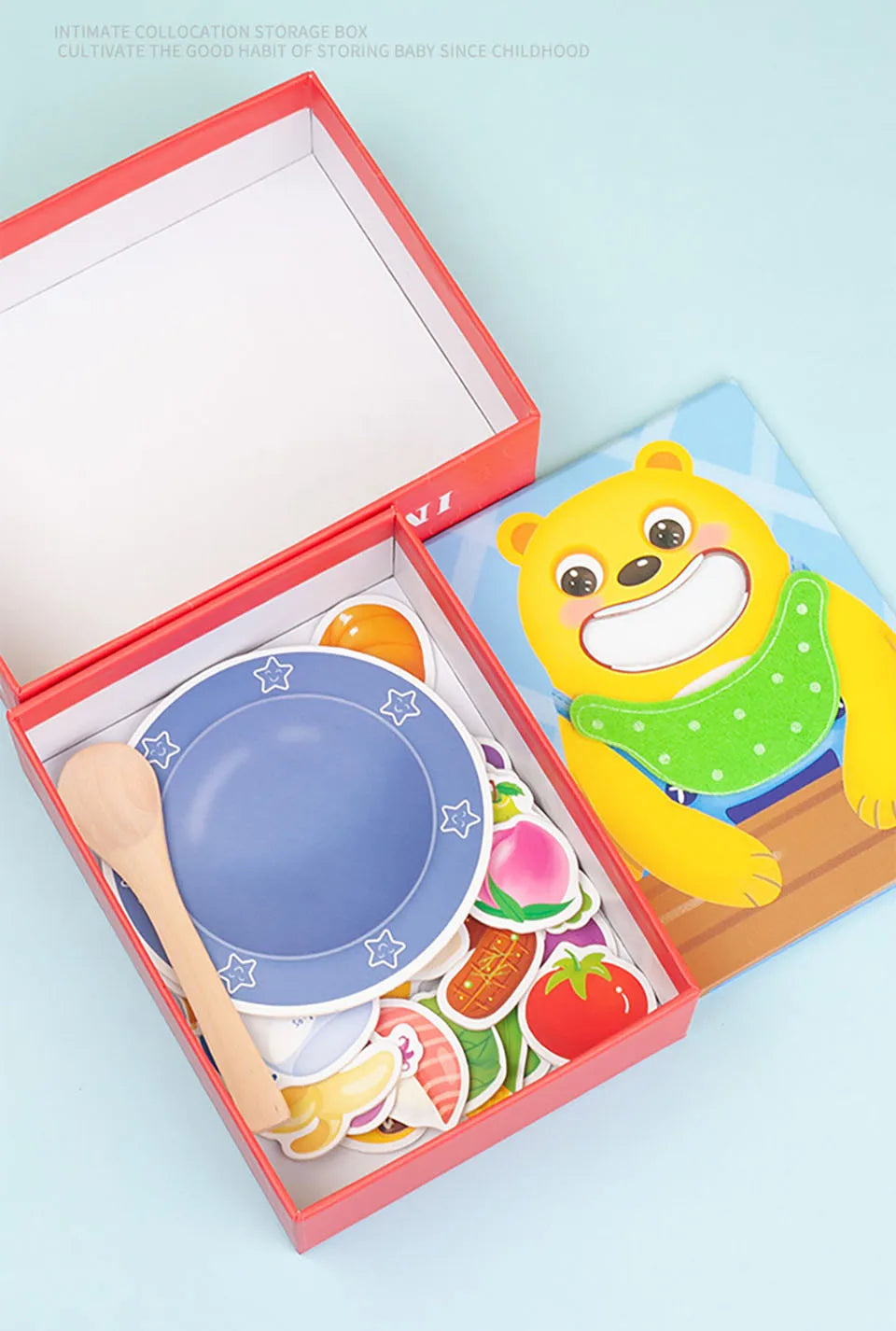 Montessori Pet Feeding Toys, Clip Bead Puzzle Game, Wooden Interactive Play House, Early Education, Fine Motor Skills Educational Toys