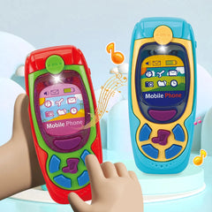 Smartphone toys, baby phone with music and light-up sounds, simulated interaction, makes phone calls, children's gifts, battery not included