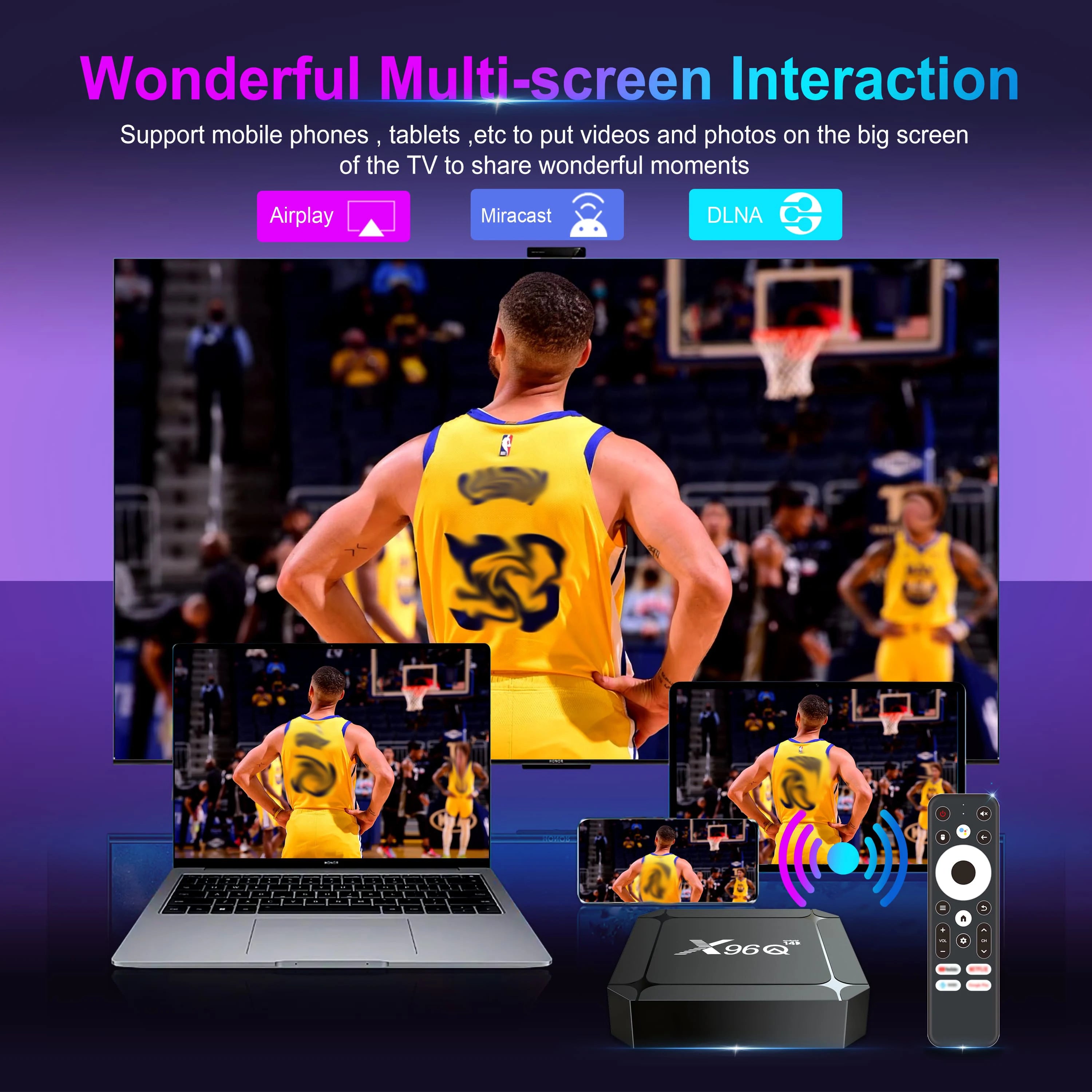 Smart TV Box Android 14 TV BOX X96Q RK3518 Quad Core TV Box Support 4K WIFI6 lecteur multimédia Android TV Box décodeur 2GB 16GB