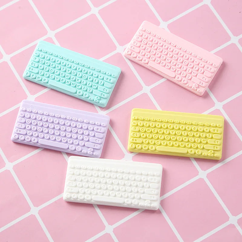 Clavier/souris sans fil Miniature, accessoires d'ordinateur pour poupée, maison de poupée 1/12, ornement de bureau/salle de sport électronique