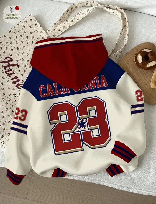 Sweat-shirt à capuche numérique Vintage pour enfants, chemise de Sport pour garçons et filles, haut décontracté imprimé, vêtements d'automne/hiver, nouvelle collection 2025