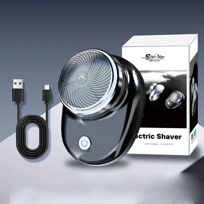 Rasoir électrique pour hommes, Charge USB, Mini rasoir de voyage de poche, confortable, facile à transporter, tondeuse à cheveux pour barbe et corps