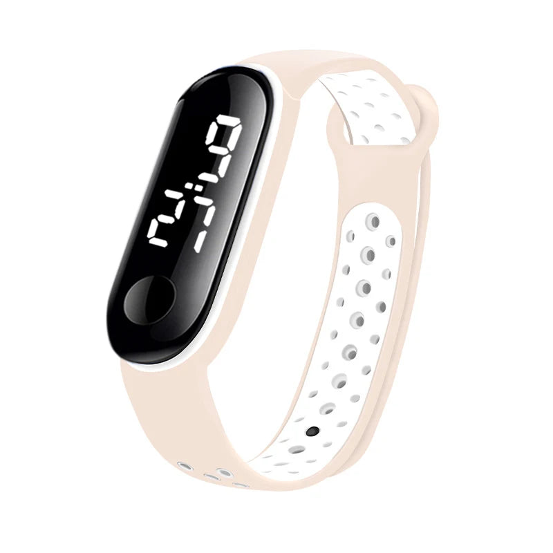 Montres numériques LED pour enfants, montre-bracelet en silicone pour garçons et filles, horloge de sport étanche, luxe, nouveau